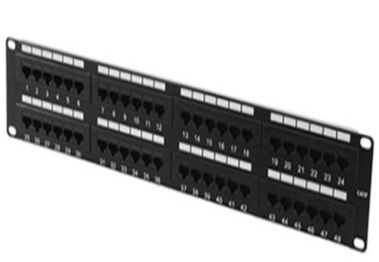 NITROTEL - UTP PATCH PANEL CAT 6, 2U 48PORT, 110 IDC T568A/B (NTPPC648U)