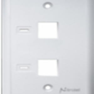 NITROTEL - FACEPLATE, 120 TYPE, 2 PORT WITH ICONS (TAPA DE 2 PUERTOS)