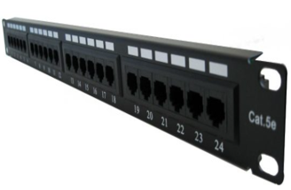 NITROTEL – UTP PATCH PANEL CAT 6, 1U 24 PORT, 110 IDC T568A/B (NTPPC624U)
