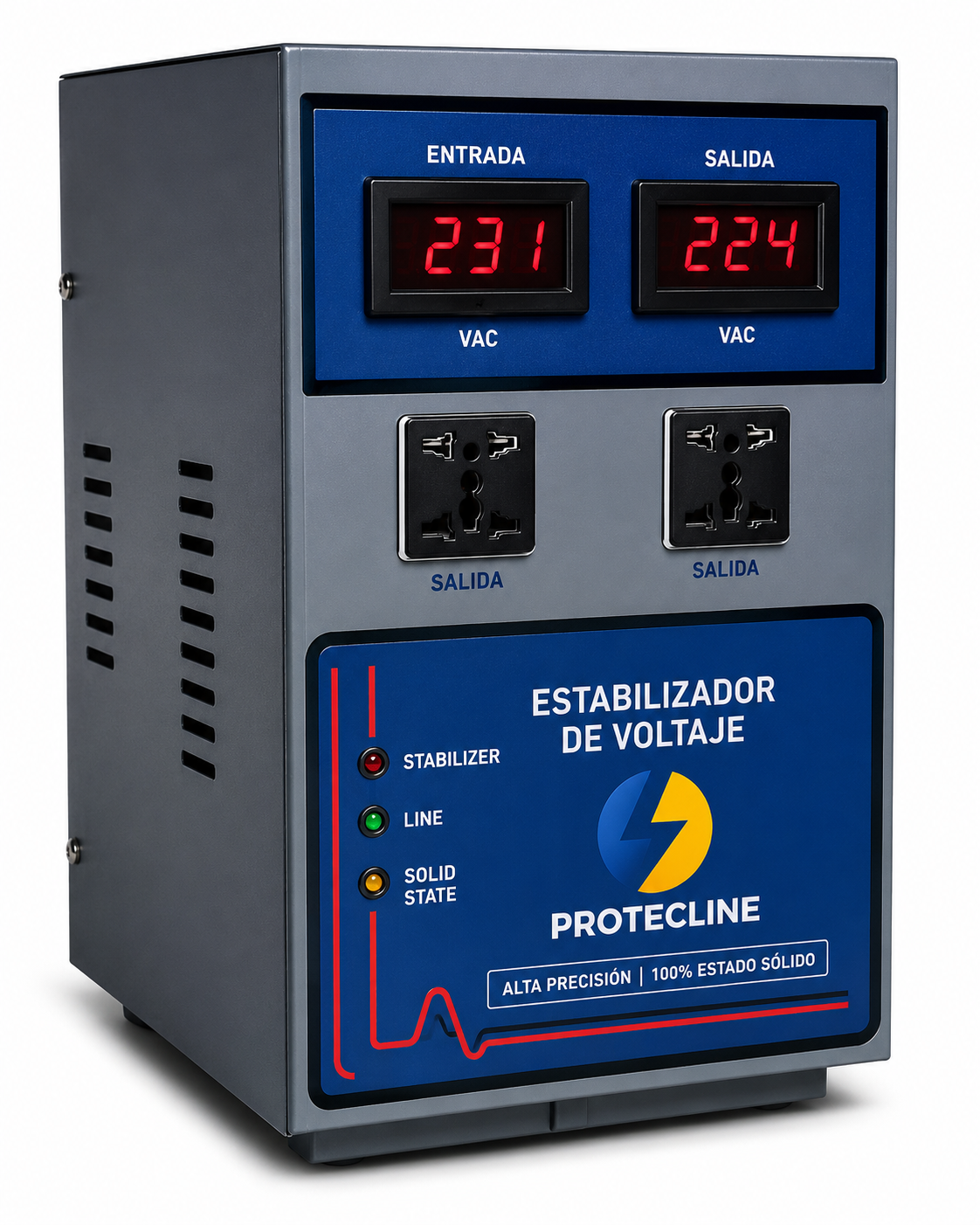 Estabilizador Trifasico 100% Estado Solido de 30 KVA STTX-30K