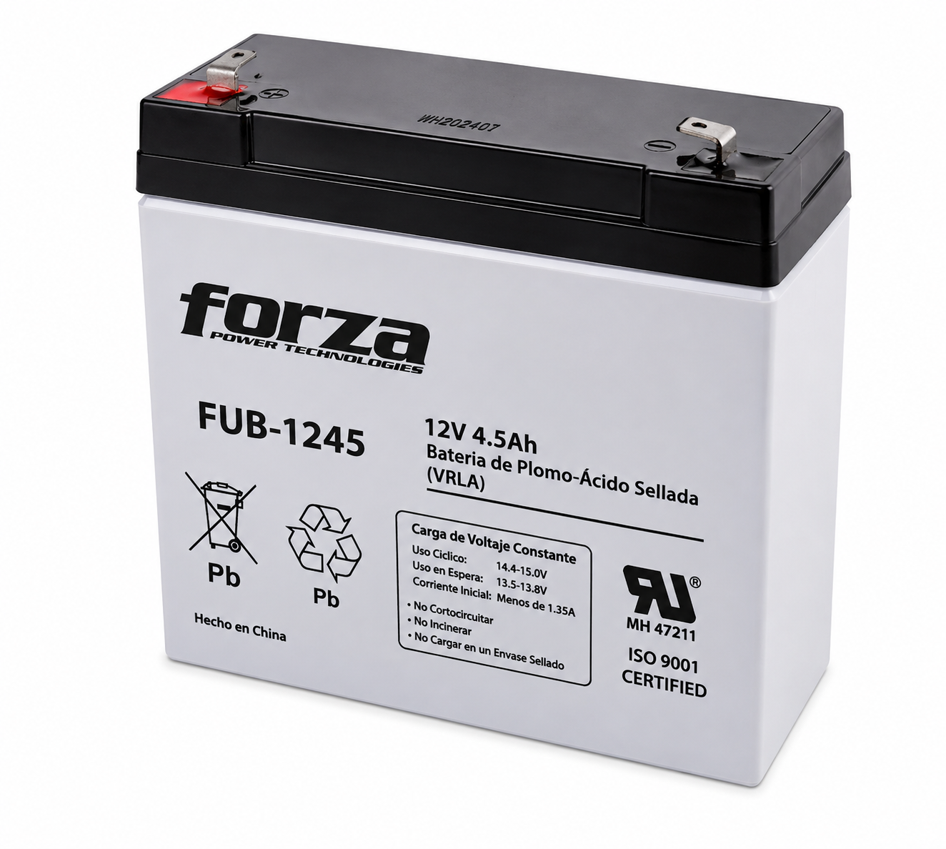 Bateria FORZA 12V-4.5AH, FUB-1245