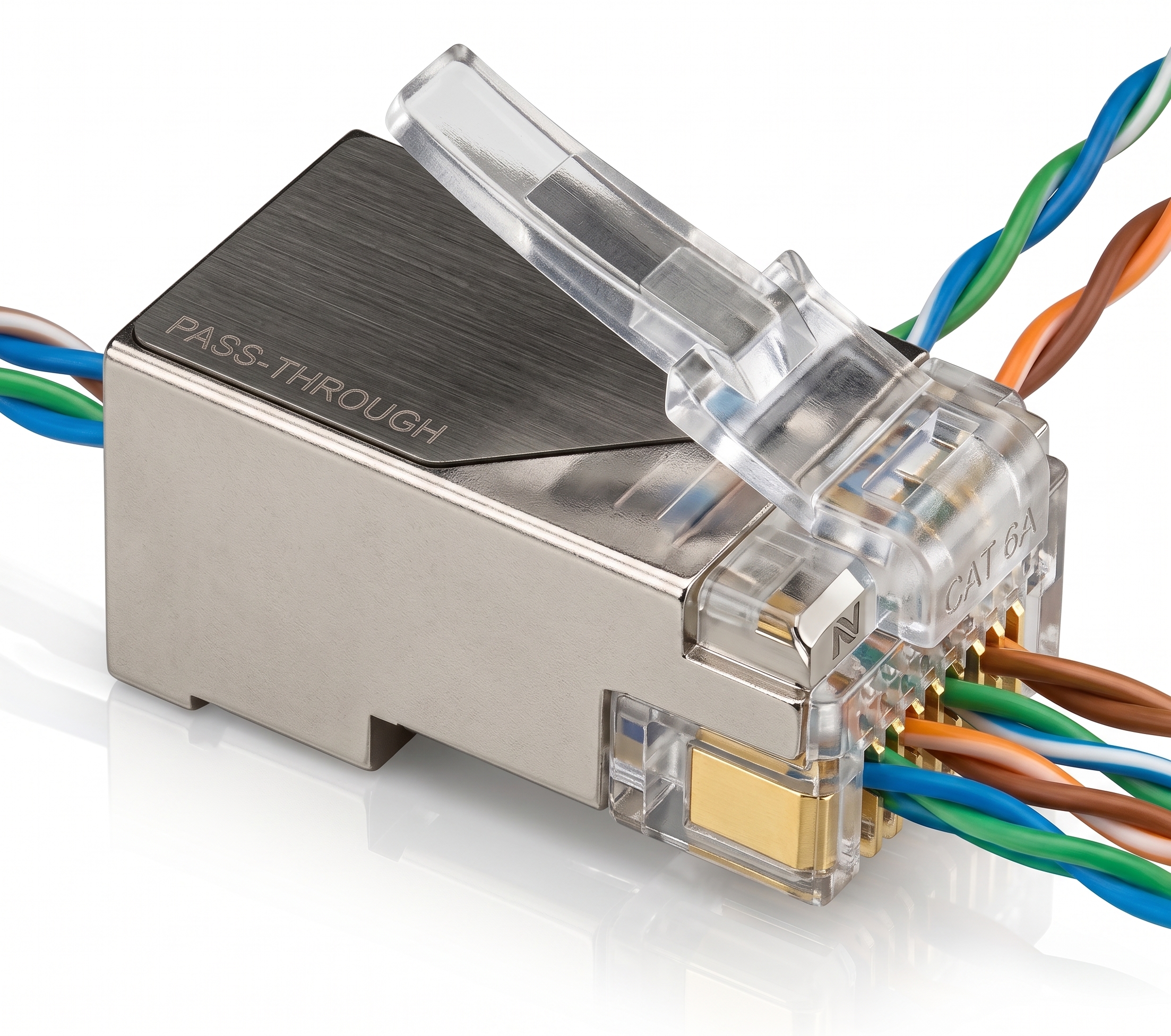 NITROTEL - KEYSTONE JACK FULLY CAT 6A SHIELDED 180 DEGREES (NTKJ6ASH)