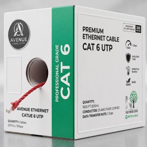 NITROTEL - CABLE CAT 6 23 AWG SOLID 4PR, UTP, UL, PVC CMR (BLUE) *** BOX DE 305 MTS *** (NTNC6EBU)